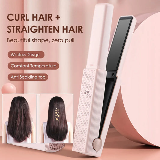 Hair Straightener & Hair Curler with Cordless
